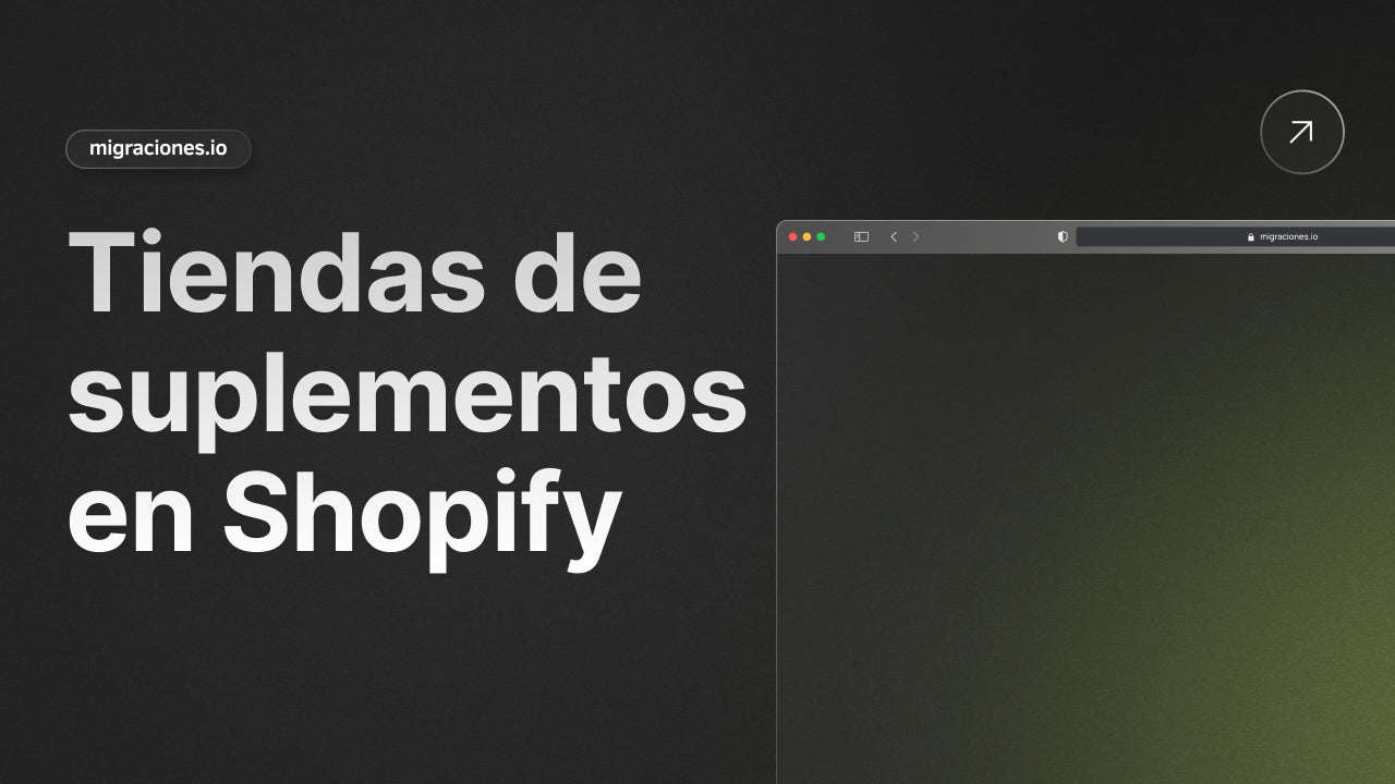 Las mejores tiendas de suplementos en Shopify