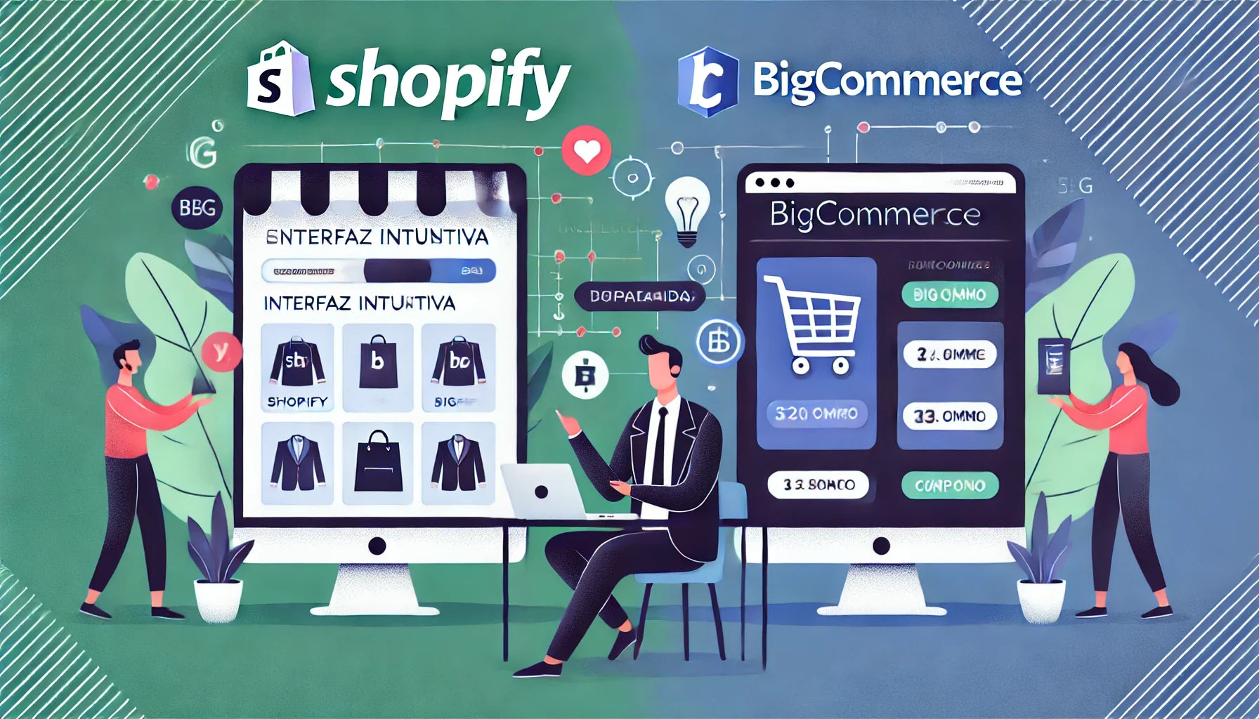 Shopify vs BigCommerce (2025) ¿Cuál es mejor?