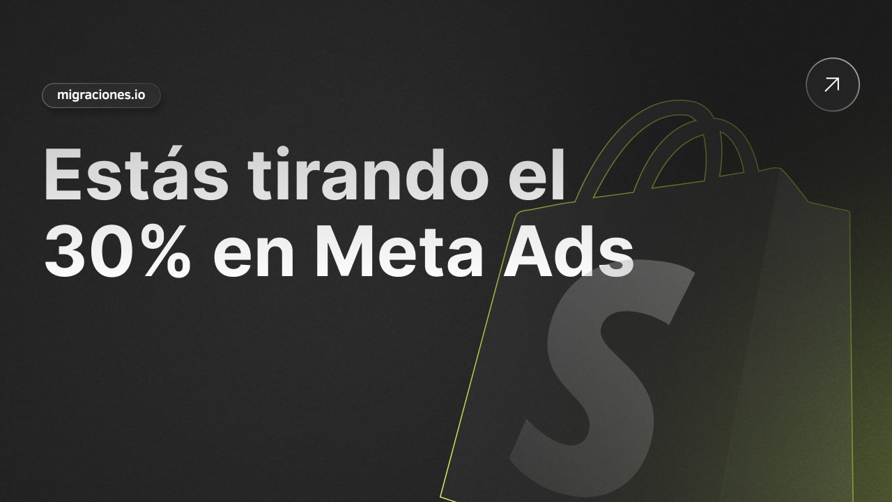 Estás tirando el 30% de tu presupuesto en Meta Ads: Por qué tu PrestaShop está "ciego" (y cómo Shopify Plus recupera tus datos)
